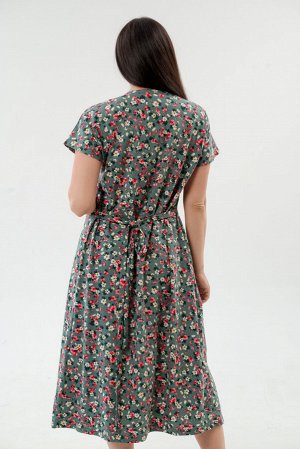 Платье женское из кулирки Миранда цветик макси
