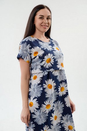 Платье женское из кулирки Миранда ромашка макси