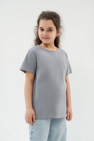 Футболка детская из кулирки серая