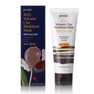 Petitfee Jeju Volcanic Clay Blackhead Mask With Sea Salt Маска с вулканической глиной и морской солью 120гр