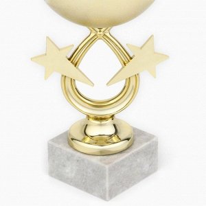 Кубок 156, наградная фигура, золото, подставка камень, 17.7 см
