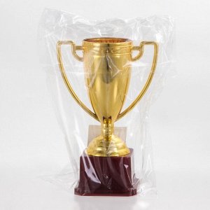 Кубок 093, наградная фигура, золото, подставка пластик, 18.2 см