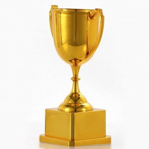 Кубок 094, наградная фигура, золото, подставка пластик, 19.2 см