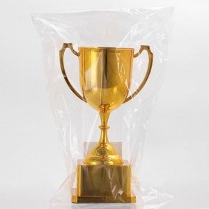 Кубок 094, наградная фигура, золото, подставка пластик, 19.2 см