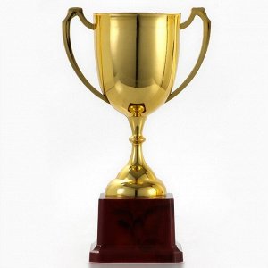 Кубок под нанесение, наградная фигура, золото, подставка пластик, 19.5 см