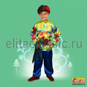 Ваня Национальный русско-народный костюм Ваня прекрасно подойдёт для масляничных гуляний, празднования Нового года, дня рождения, театральных постановок. В костюм входят штаны, рубаха, пояс и кепка. П