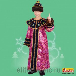 Царь Богатый карнавальный костюм "Царь" состоит из платья и шапки. Отлично подойдет для театральных постановок, новогодних и детских утренников, карнавальных вечеров. Производитель имеет право заменят