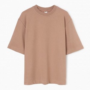 Футболка мужская из органического хлопка MINAKU REGULAR FIT: бежевая