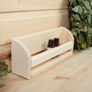 Полка для бани и сауны, 30x11 см, липа, «Добропаровъ»