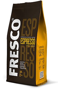 Кофе FRESCO ESPRESSO ITALIANO 900 г, зерно, пакет
