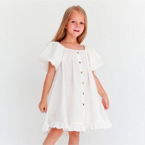 Платье детское KAFTAN Cute 38 (146-152 см), белое