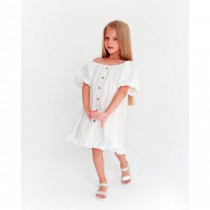 Платье детское KAFTAN Cute 38 (146-152 см), белое