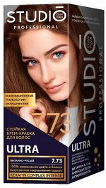 Краска для седых волос стойкая тон 7.73 Янтарно-русый  50/50/15мл