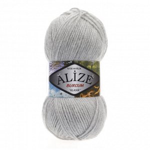 Пряжа Alize Burcum klasik №208 Св. серый меланж