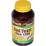 Mason Natural, Красный дрожжевой рис 1200, 60 капсул