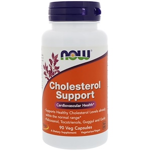 Now Foods, CholesterolSupport, 90 капсул в растительной оболочке