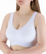 BlueRose Арт:8389 Топик женский бесшовный хлопок. БЕЛЫЙ
