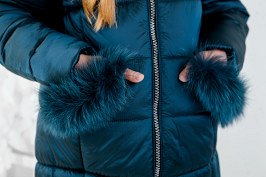Зимняя оригинальная куртка на рост 128-134