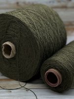 Пряжа  для вязания 100 гр, Ramie 100% крапива 450м/100г  Хаки