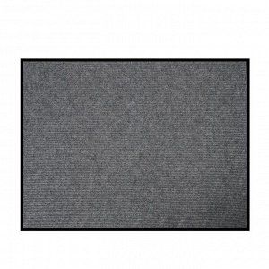 Коврик придверный влаговпитывающий, ребристый, «Стандарт», 90x120 см, цвет серый