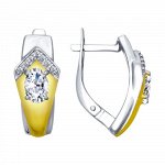 Серьги из золочёного серебра