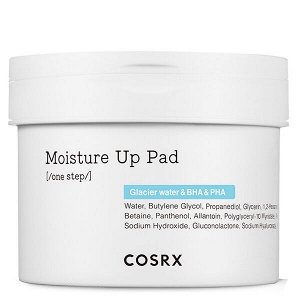Увлажняющие пэды для чувствительной кожи COSRX One Step Moisture Up Pad, 70шт