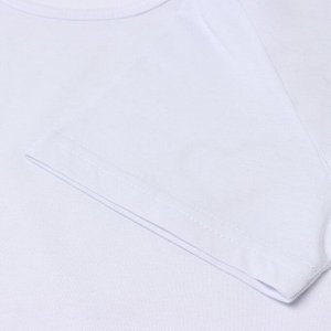 Пижама женская (футболка, шорты), цвет белый, синий