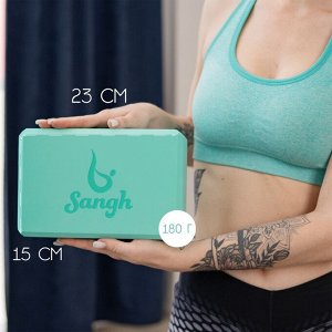 ONLITOP Блок для йоги Sangh, 23х15х8 см, цвет мятный