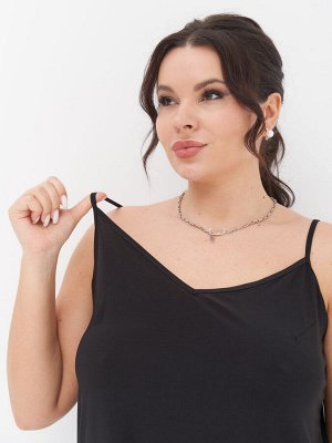 Топ из холодного трикотажа ZMT10107BLK01