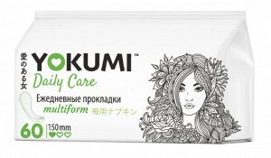 Прокладки женские ежедневные YOKUMI Daily Care Multiform 60 шт