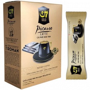 Кофе растворимый Голд Пикассо Латте (Gold Picasso Lattе) 14 пак.*18 г (3 в 1)