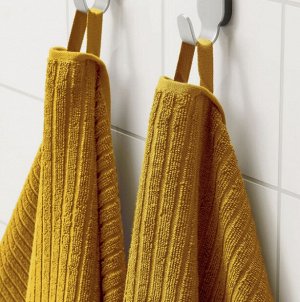 VÅGSJÖN, Полотенце, золотисто-желтое, 30х30 см, 4 шт