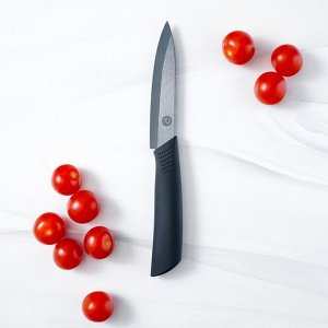 Нож кухонный керамический Magistro Black, лезвие 9,5 см, ручка soft-touch, цвет чёрный