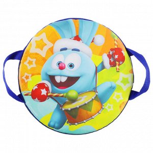 Санки-ледянки «Крош с барабаном», d=35 см, цвета МИКС