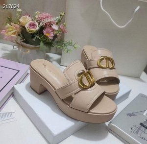 Сабо женские кожаные