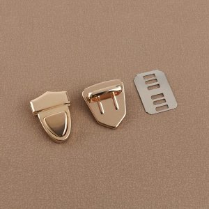 Застёжка для сумки, 3 * 2,5 см, цвет золотой