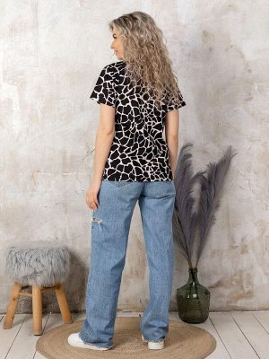 Футболка женская, модель 137, трикотаж (Жираф)