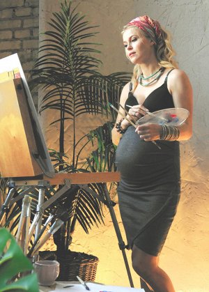 Юбка "Делайла" для беременных; цвет: серый (aw18)