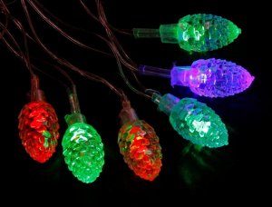 Светодиодная LED гирлянда Еловые Шишки