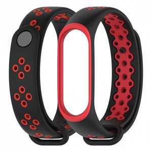 Двухцветный спортивный ремешок для mi band 3/4