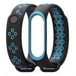 Двухцветный спортивный ремешок для mi band 3/4