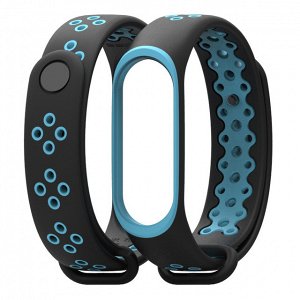 Двухцветный спортивный ремешок для mi band 3/4