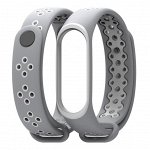 Двухцветный спортивный ремешок для mi band 3/4