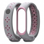 Двухцветный спортивный ремешок для mi band 3/4