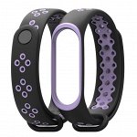 Двухцветный спортивный ремешок для mi band 3/4