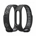 Двухцветный спортивный ремешок для mi band 2