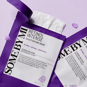 Антивозрастная тканевая маска с ретинолом и бакучиолом Some By Mi Retinol Intense Reactivating Mask, 22гр
