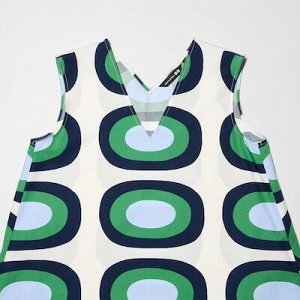 UNIQLO x Marimekko - хлопковое платье А-силуэта - 54 GREEN
