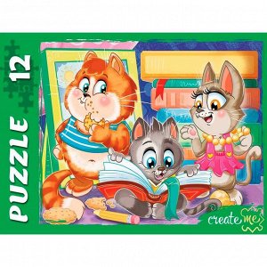 Пазл 12 ЗАБАВНЫЕ КОТИКИ №16 П12-2544