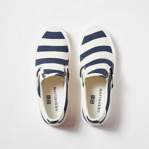 UNIQLO x Marimekko — хлопковые слипоны с принтом - 69 NAVY